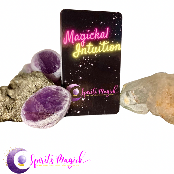 Magickal Intuition Oracle Deck: Twin Flame Messages by Spirits Magick (105 ORACLE CARDS) - Twin Flame - Soulmates - DM - DF - Tarot - Oracle - LOVE READING - Spirits Magick