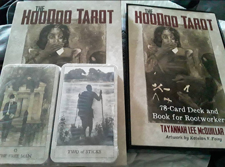 The Hoodoo Tarot: Deck and Book Set for Rootworkers - Divination Tools Tarot Spirituality New Age Hoodoo Wicca Pagan Santeria Ifa - Spirits Magick