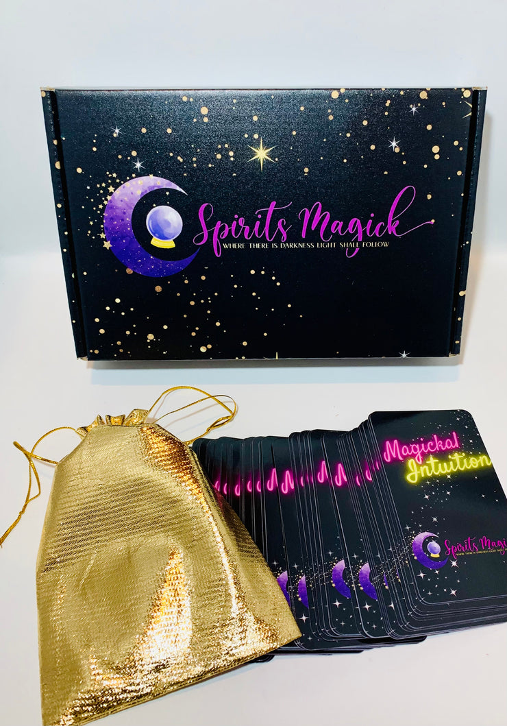 Magickal Intuition Box: INTUITION EDITION - Oracle Deck - Tarot Box Starter Kit - Baby Witch - Gift Set - Witch Box - Beginner Deck - Sage - Witch Kit - Witch - Spirits Magick