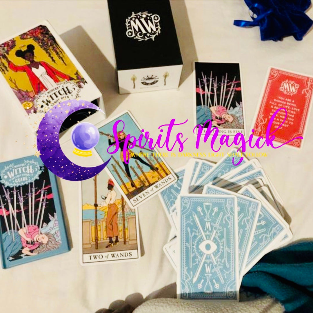 Modern Witch Tarot Deck Set & Journal (Bundle) - Tarot Deck - Journal - Affirmations - Manifestation - Tarot - Oracle - Psychic - Spirits Magick