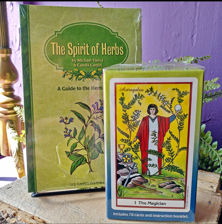 The Herbal Tarot Deck & The Spirit of Herbs: A Guide to the Herbal Tarot (Full-Size Book) by Michael Tierra - Spirits Magick