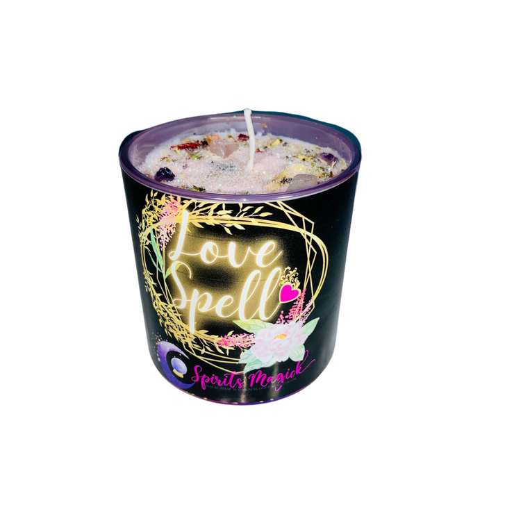 Love Spell Spelled Candle