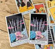 Modern Witch Tarot Deck by Lisa Sterle and Vita Ayala (The Version That Includes BEAUTIFUL INTERPRETATIONAL BOOK!) & TWO BONUS CARDS!! - Spirits Magick