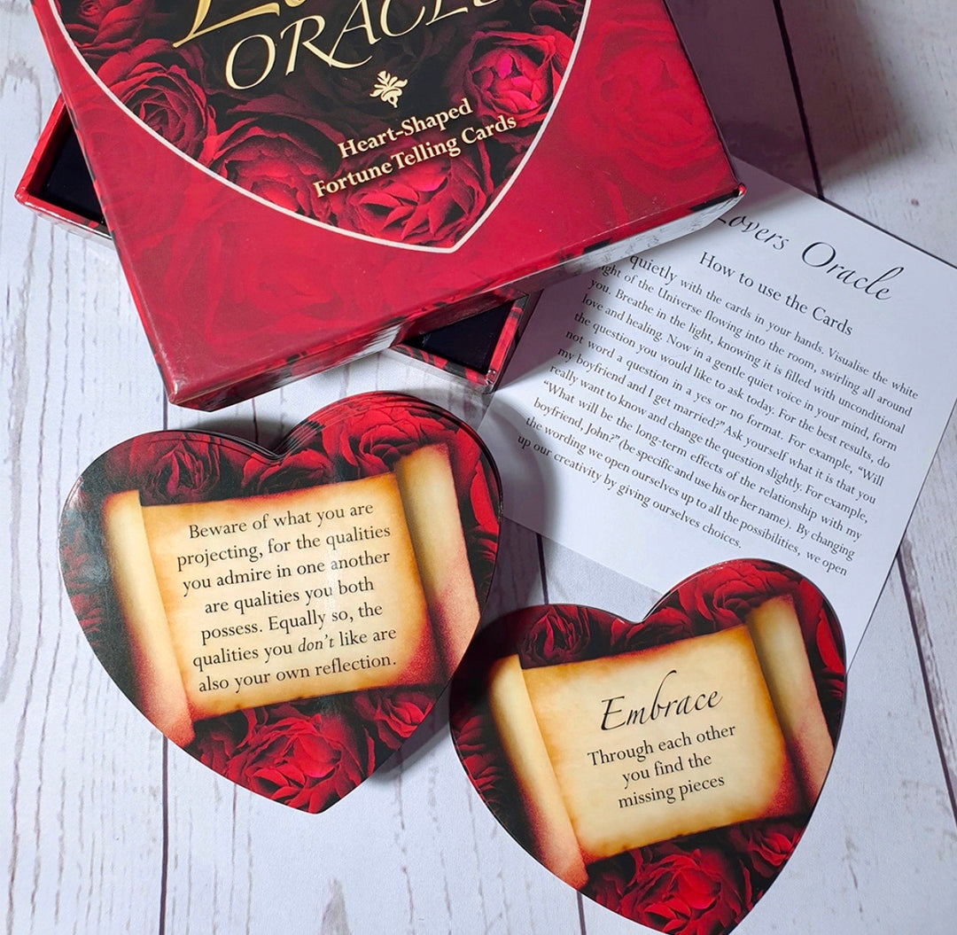 Lovers Oracle: Heart Shaped Love Fortune Telling Cards by Toni Carmine Salerno (CLASSIC ROMANCE DECK Must Have!!! ) - Spirits Magick
